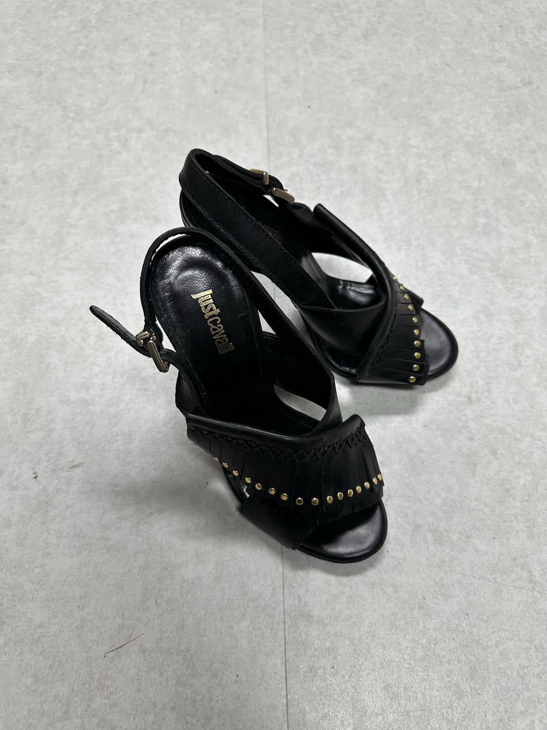 Just Cavalli 테슬 골드 스터드 힐 상품이미지4