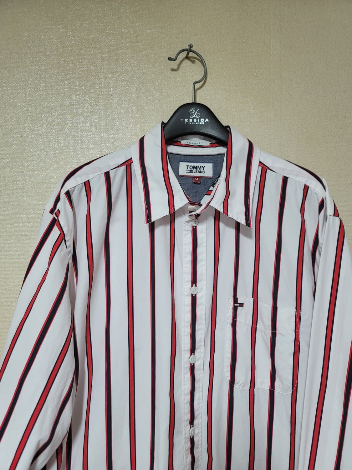 타미진스 릴렉스핏 볼드 스트라이프 셔츠 상품이미지2