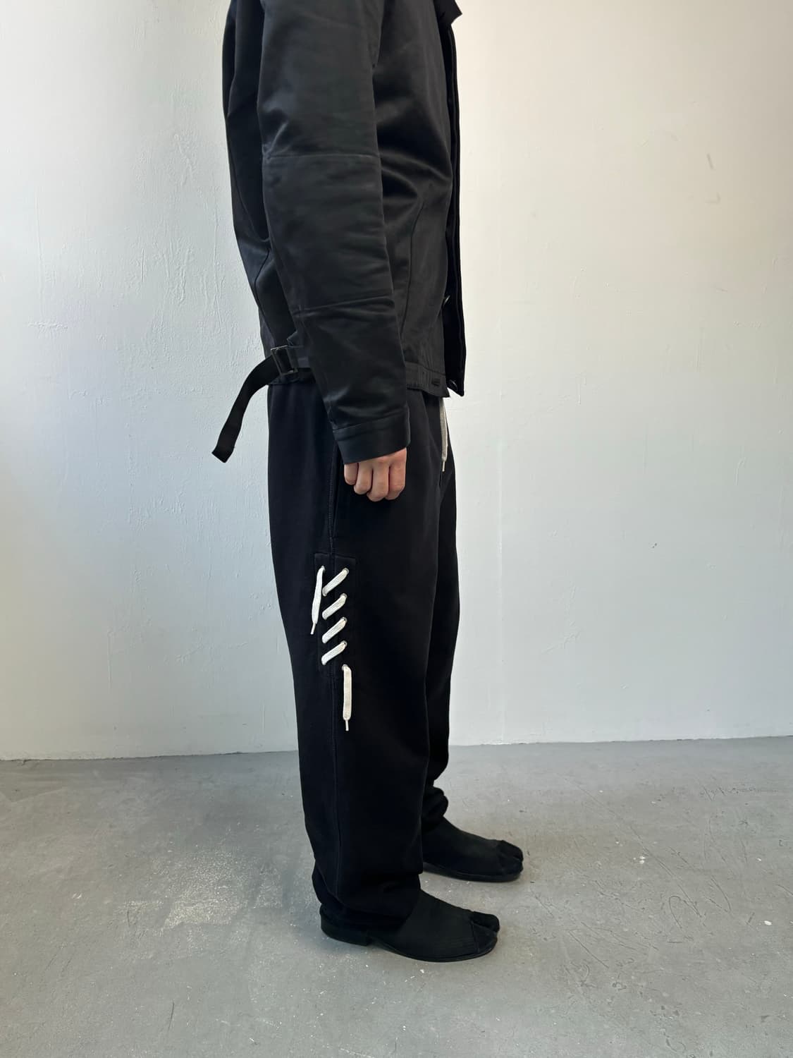 크레이그 그린 25FW 레이스업 오가닉 코튼 트랙팬츠 상품이미지1