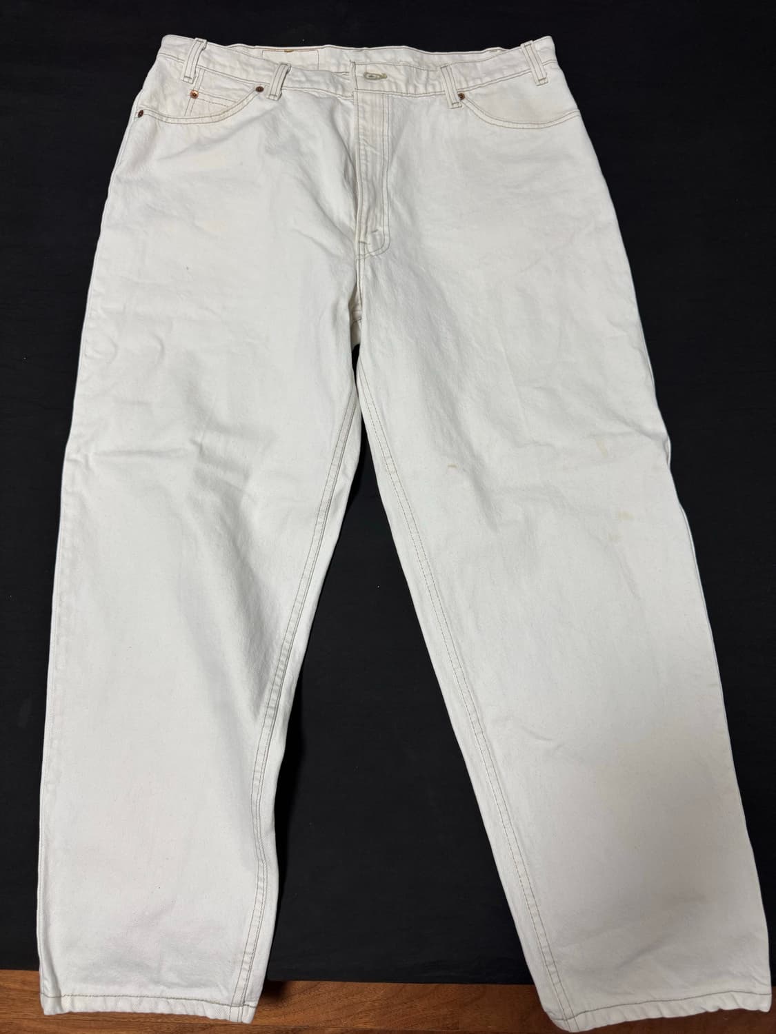 정품 90s USA 미국 리바이스 빈티지 560화이트데님 W40 L30 상품이미지3