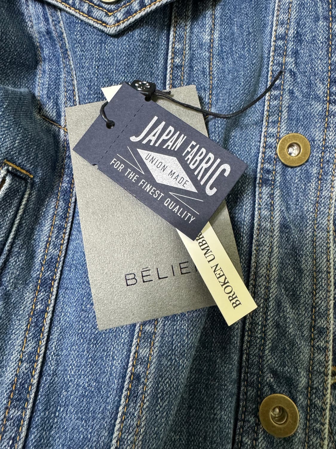 벨리에x브로큰 엄브렐라 재팬 데님 자켓 상품이미지6