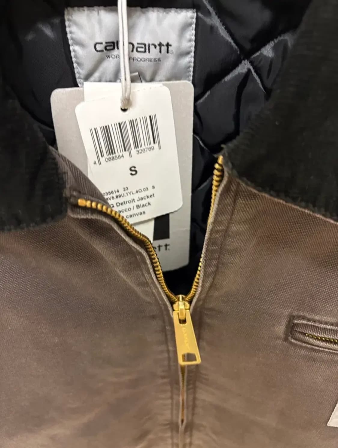 칼하트 wip og 디트로이트 자켓 토바코 상품이미지2