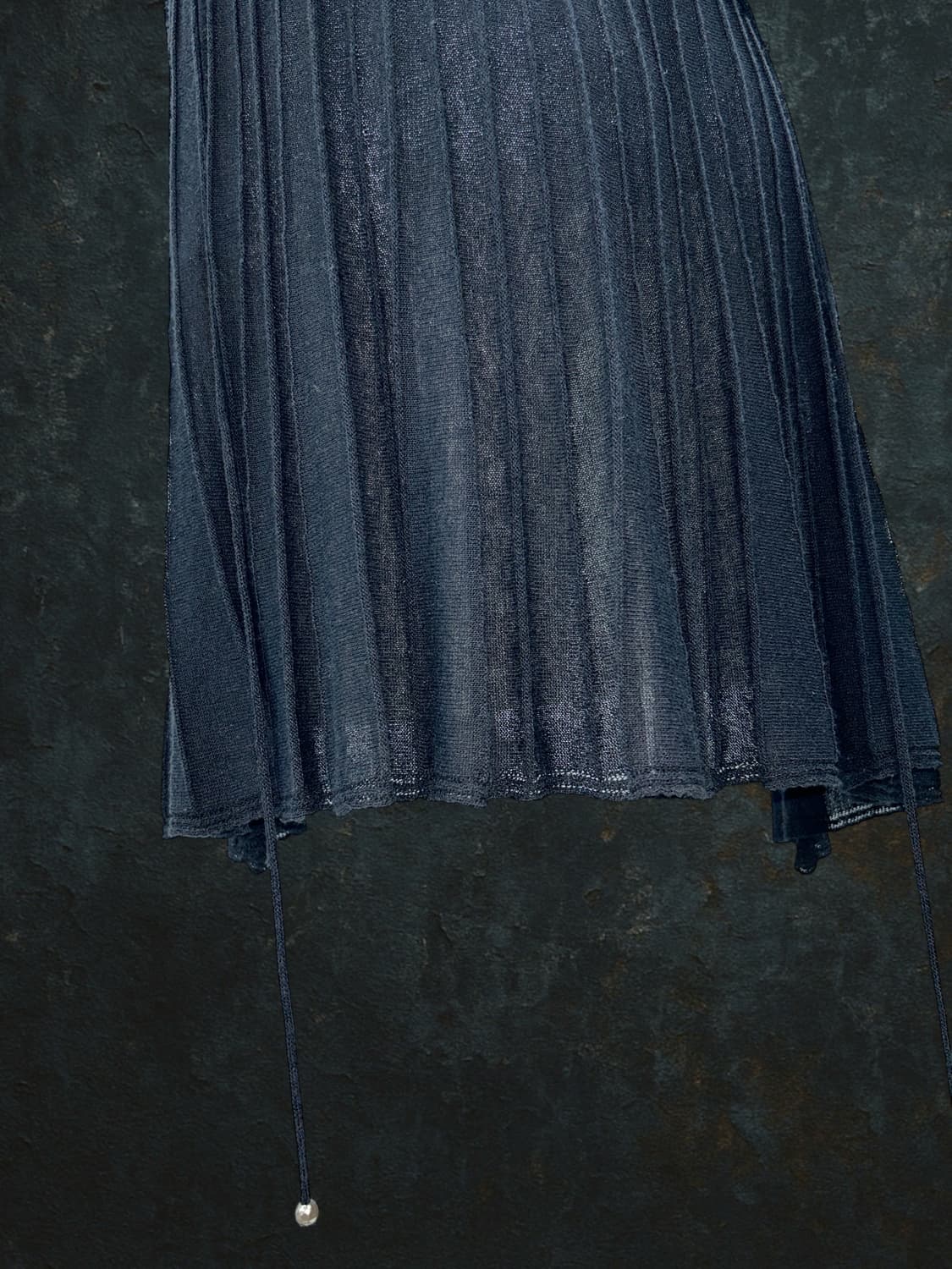Waist string sleeveless cardigan 상품이미지3
