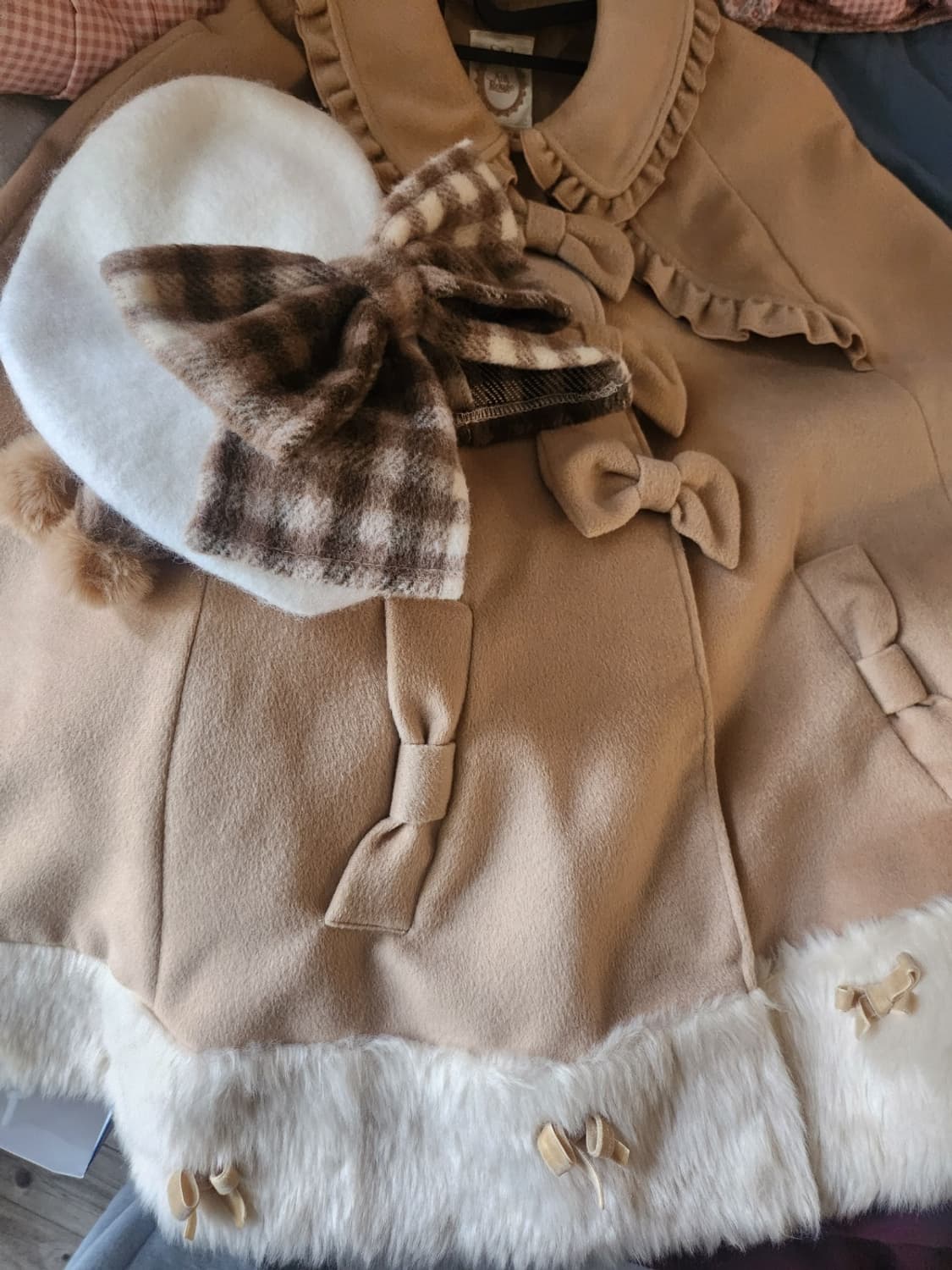 앙크루즈 브라운 고전 라떼갸루 케이프 히메갸루 갸루 모리 빈티지 상품이미지2