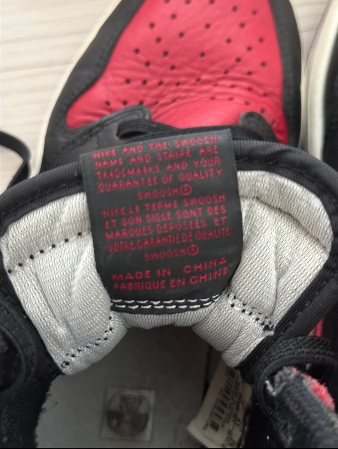 조던 1 레트로 하이 OG 브레드 밴드 2016 260 상품이미지7