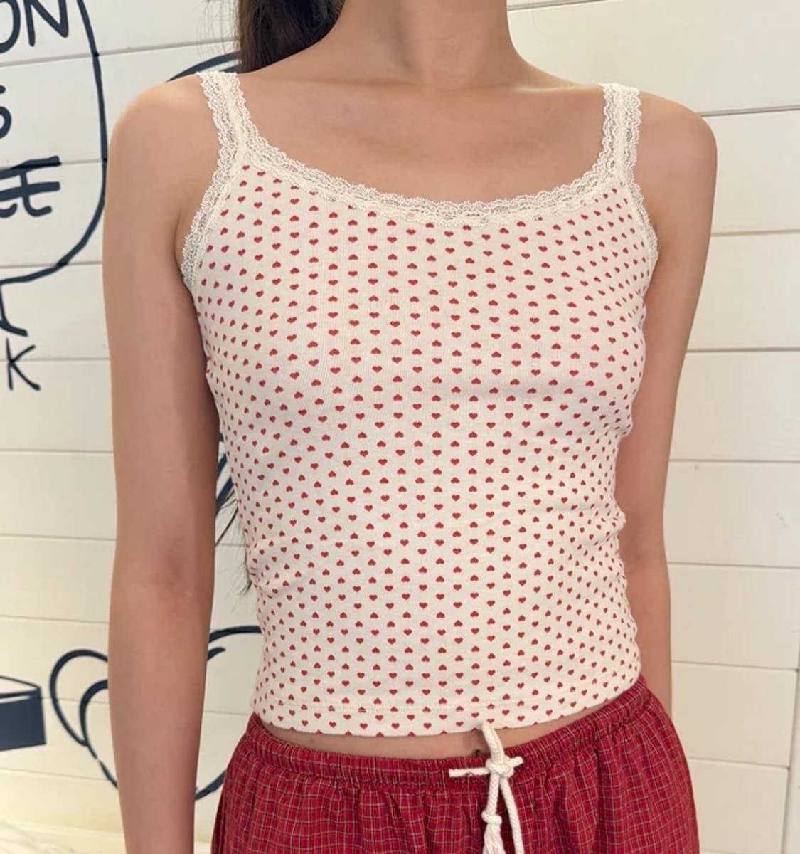 브랜디멜빌 하트 레이스 탱크탑  상품이미지3