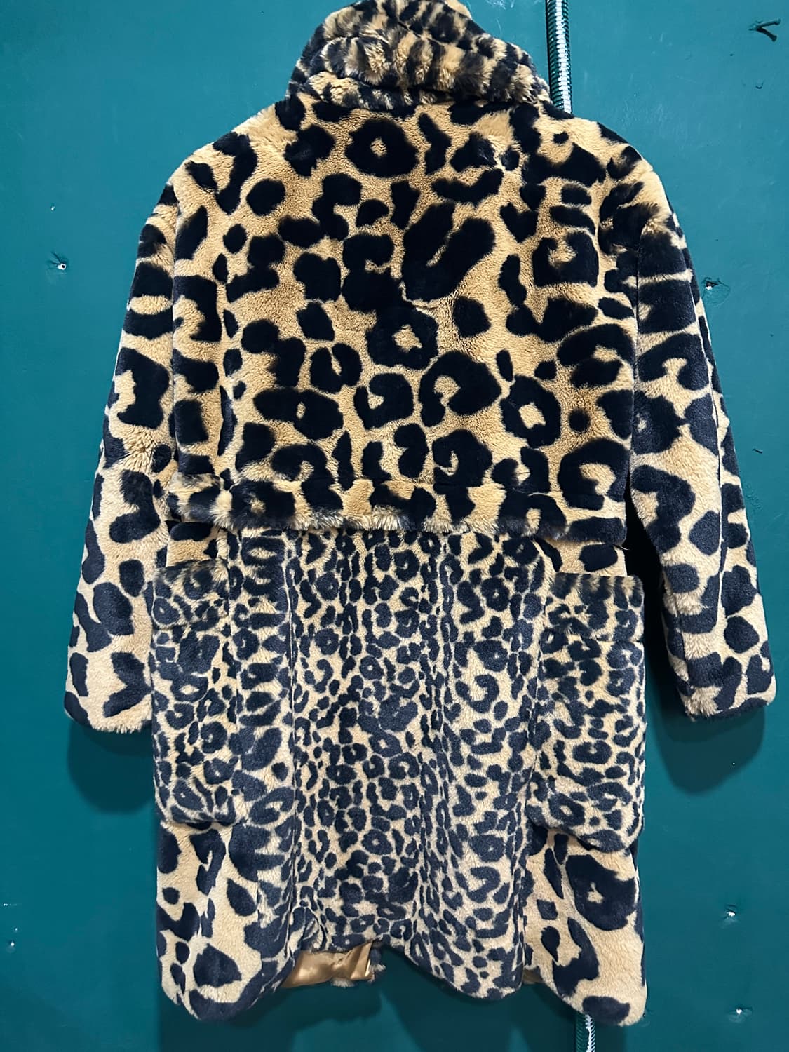 조던 오버핏 호피 퍼 분리형 코트자켓 상품이미지3