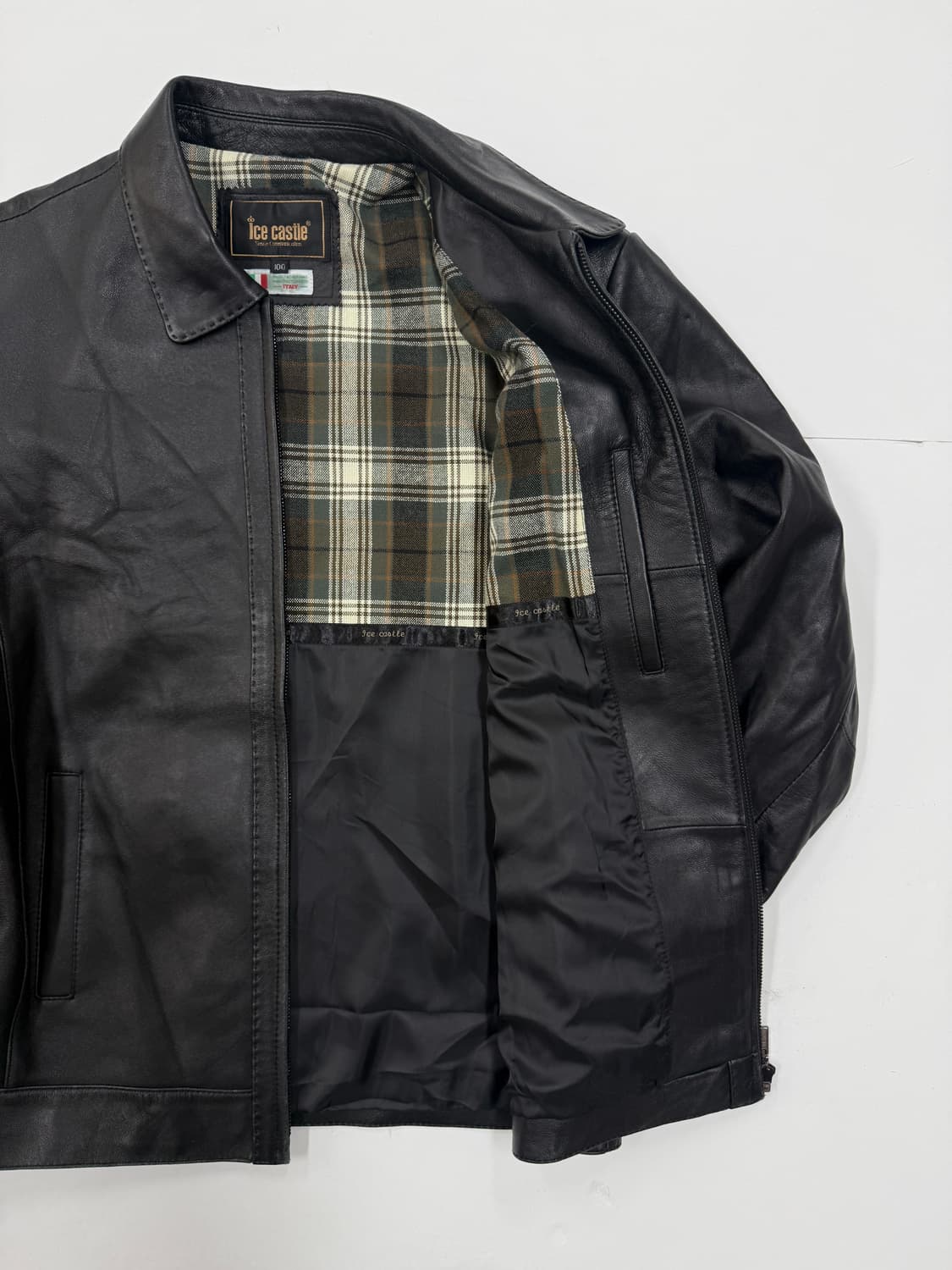 Sheepskin leather 집업 자켓 상품이미지5