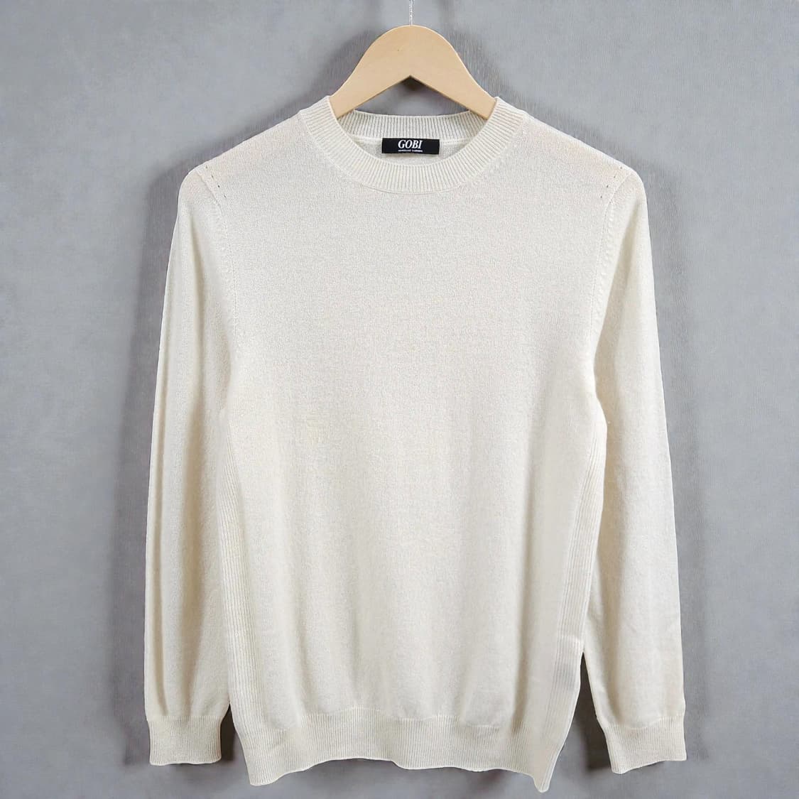 여성66)GOBI 고비 캐시미어100% 니트 아이보리 상품이미지1