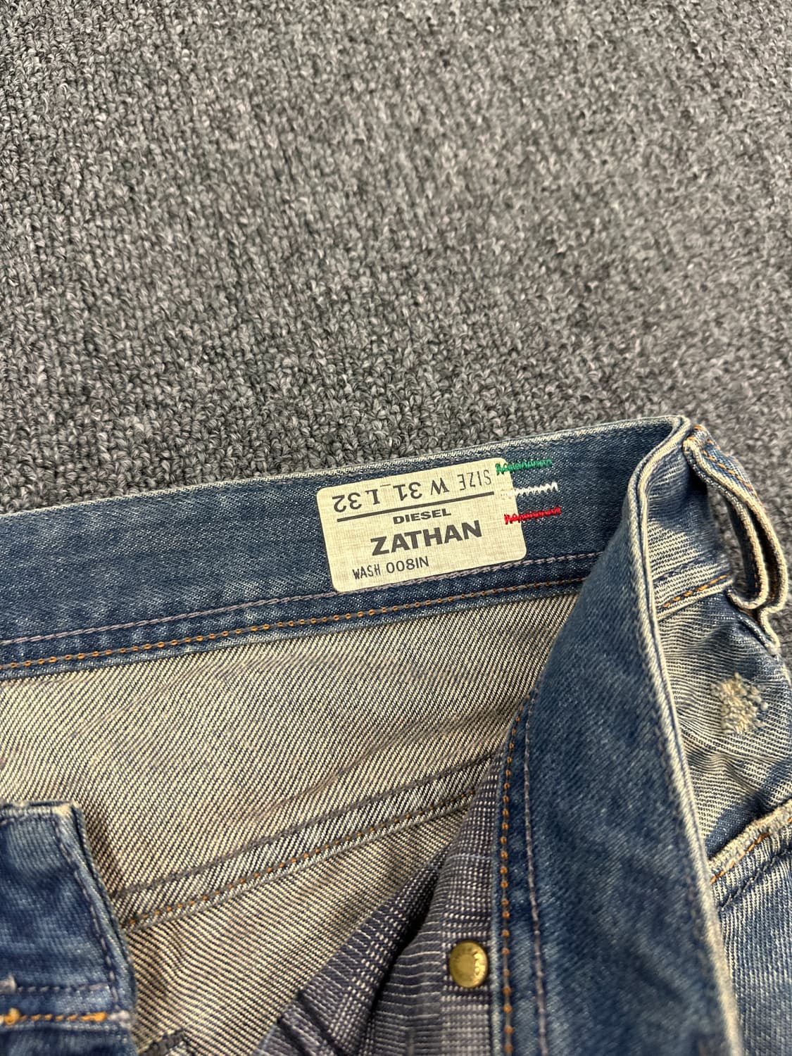 31) 디젤 자탄 빈티지 부츠컷 데님팬츠 상품이미지6