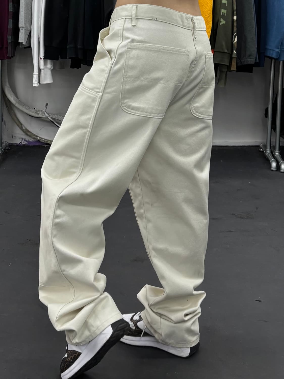 VTG 아이보리 더블니 팬츠 상품이미지3