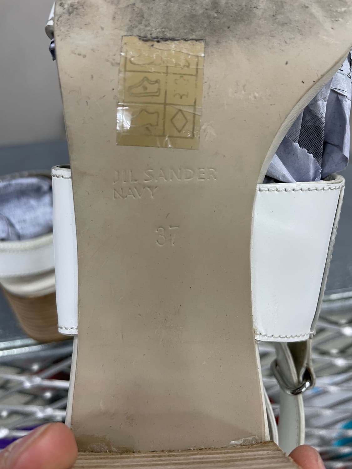 질샌더 스트랩 레더 샌들 화이트 37 (gr-4717) 상품이미지10