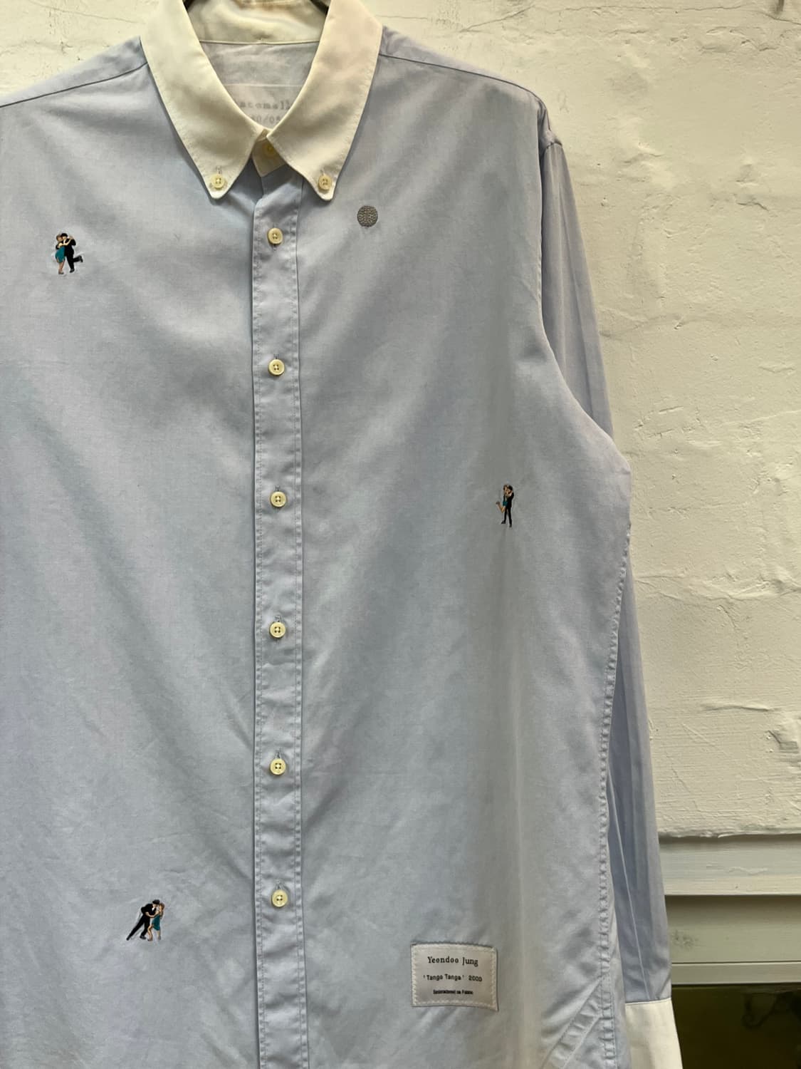 Customellow X 정연두 자수 클레릭 셔츠 XL 상품이미지3