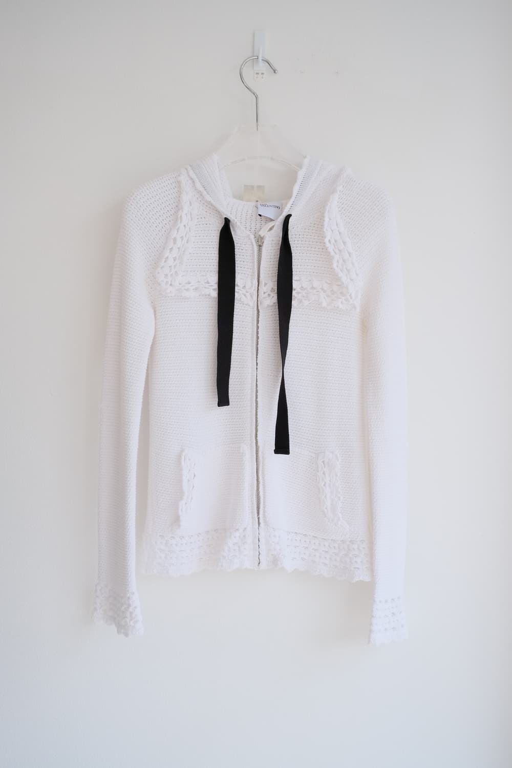 Crocheted hood zip-up 상품이미지2