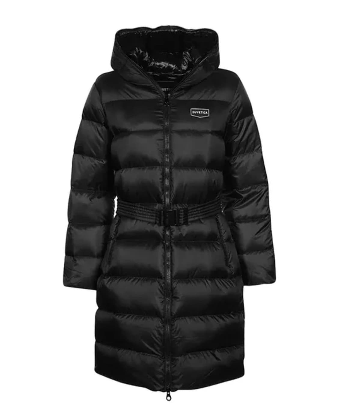 듀베티카 25FW 츄 CHOO 벨티드 롱 패딩자켓 BLACK색상 상품이미지1
