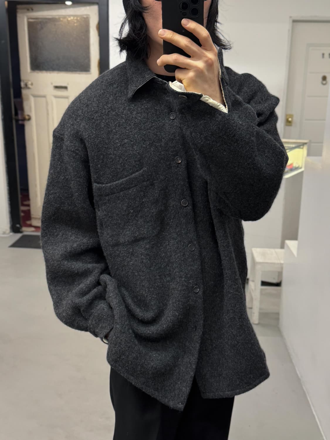 제냐 알파카 셔츠 상품이미지7