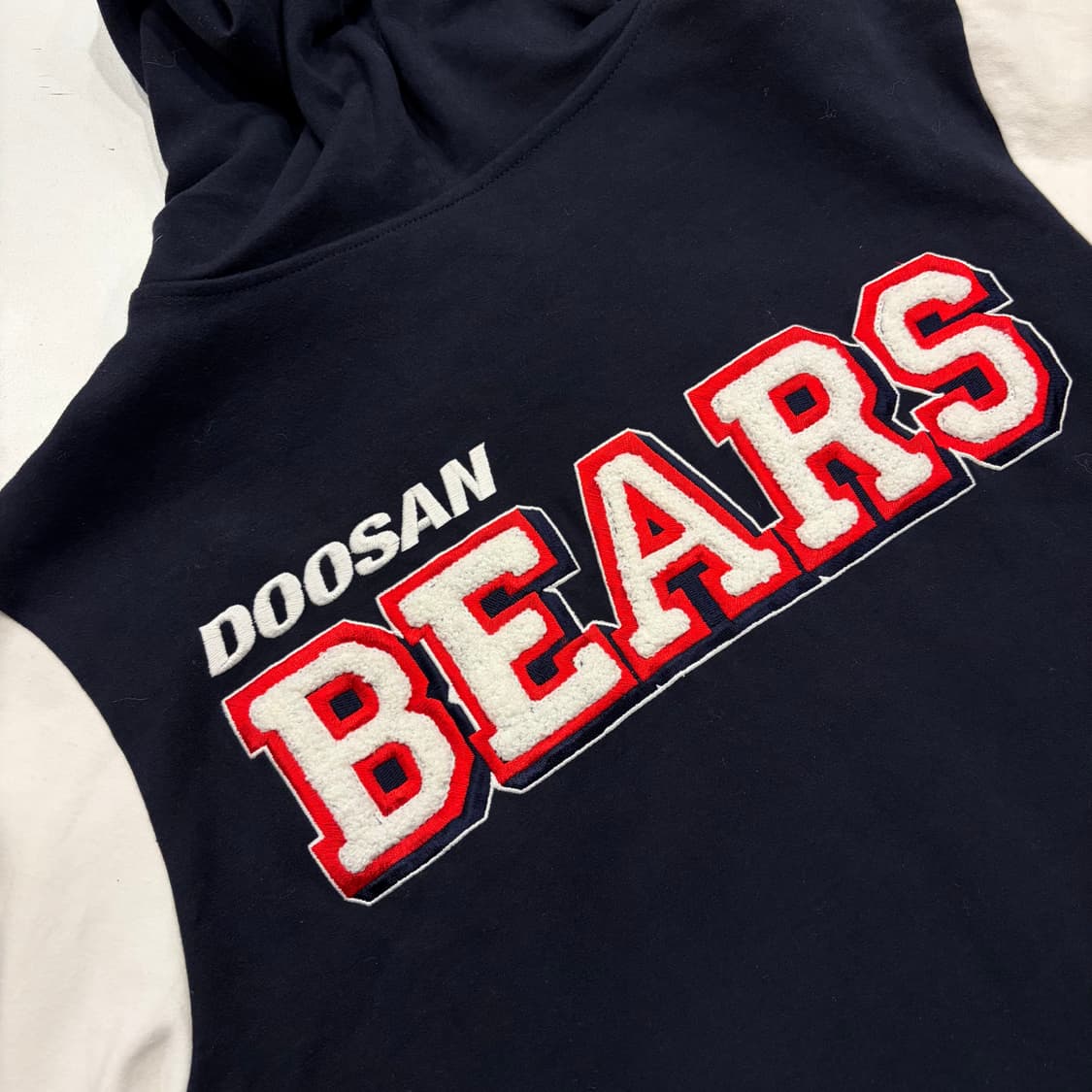 [L] 두산베어스 빅로고 배색 후드집업 C213 상품이미지10
