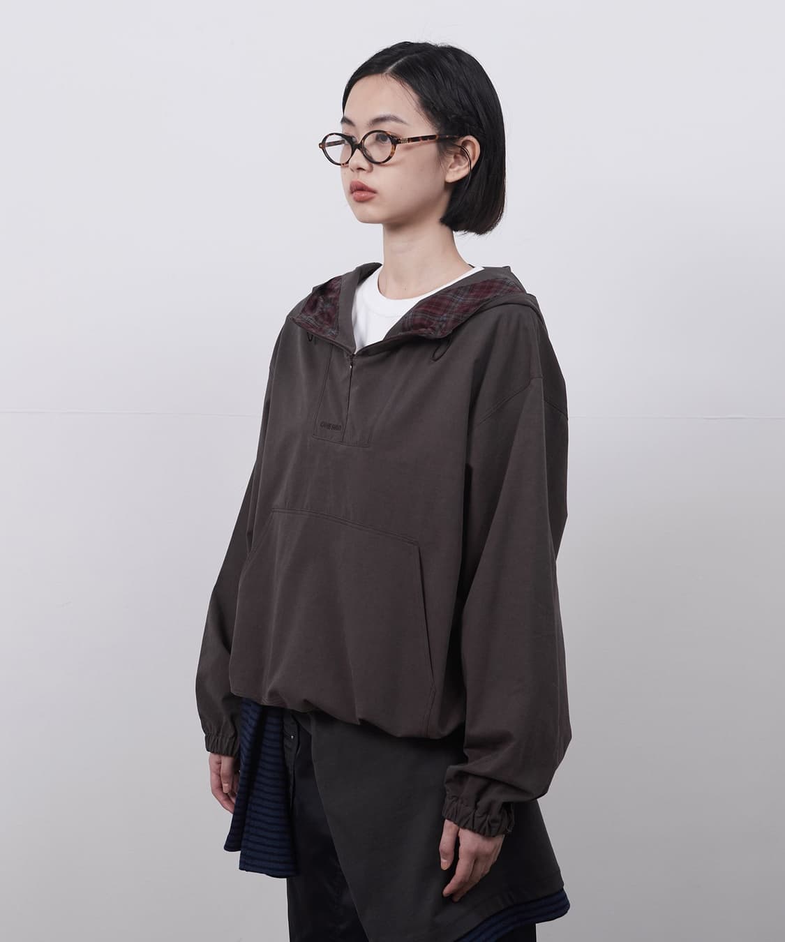 오헤시오 후디드 아노락 브라운 상품이미지2