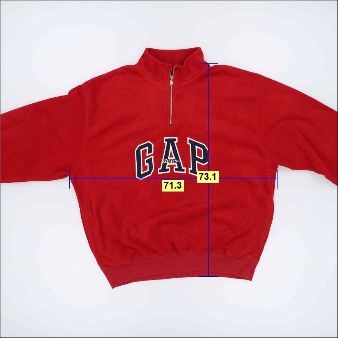 XL 갭 반집업 후리스 0209H1 상품이미지5