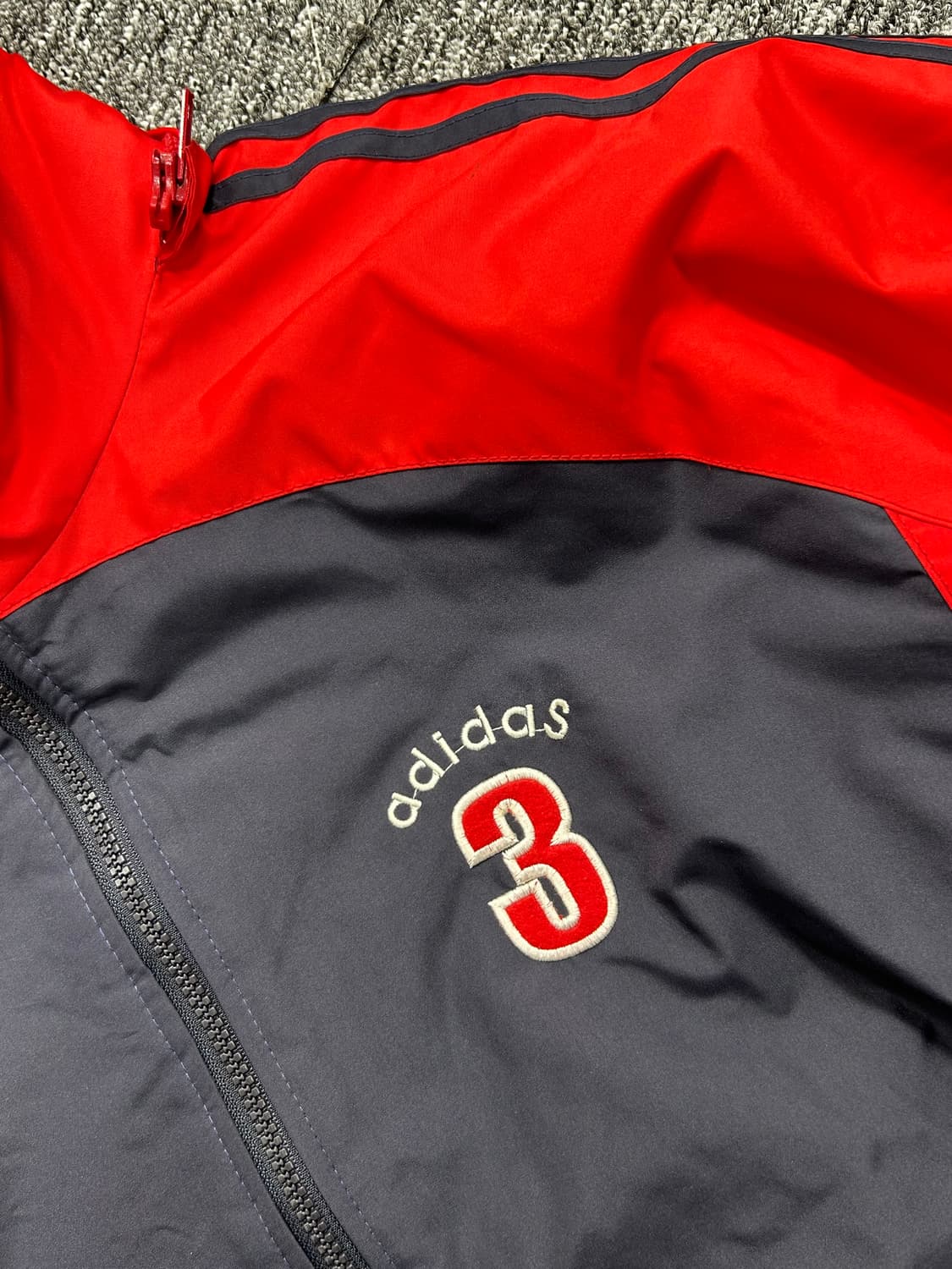 아디다스 3 90s 레드 네이비 점퍼 XL 상품이미지7
