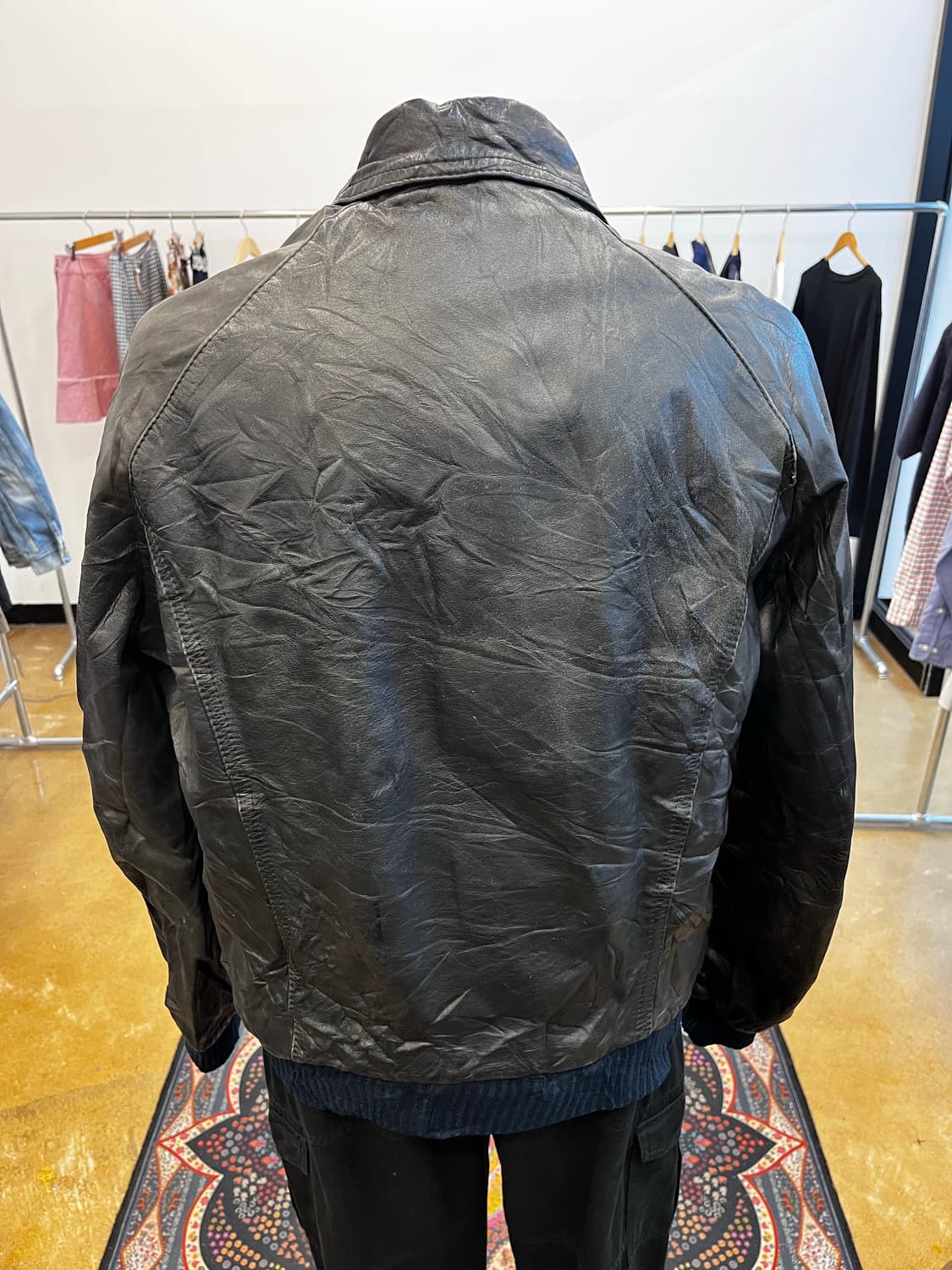 Echtes Leder 리얼 레더 블루종 자켓 상품이미지6