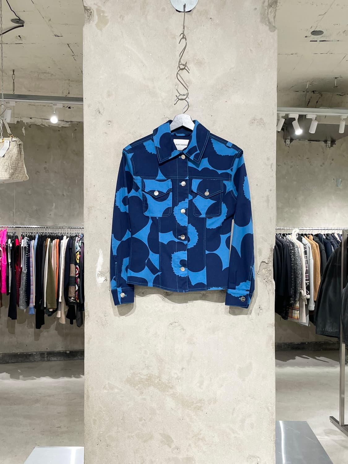 마리메꼬 블루 우니꼬 트윈 포켓 자켓 상품이미지1