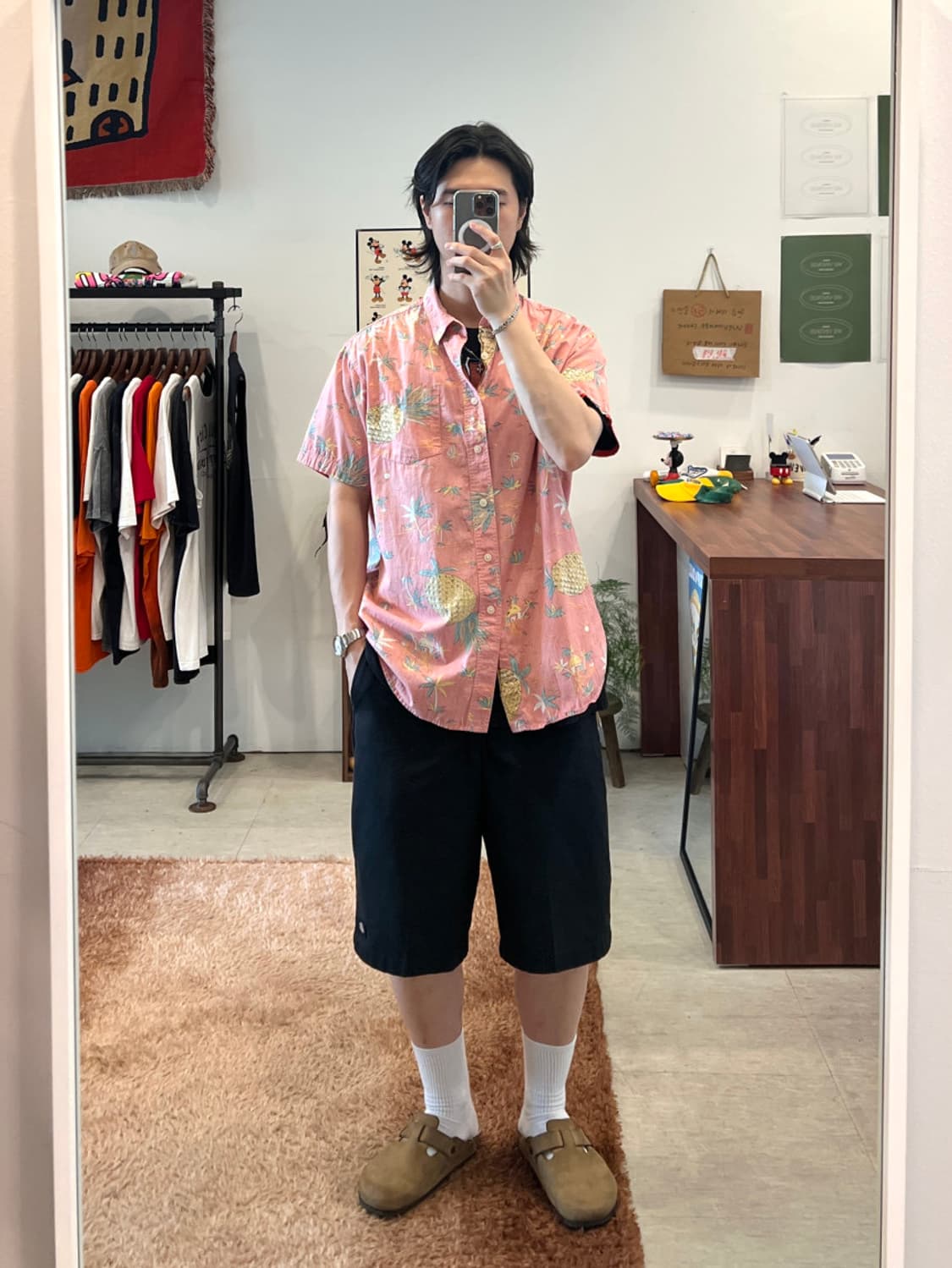 Mossimo Supply 빈티지 하와이안 반팔 셔츠 상품이미지2