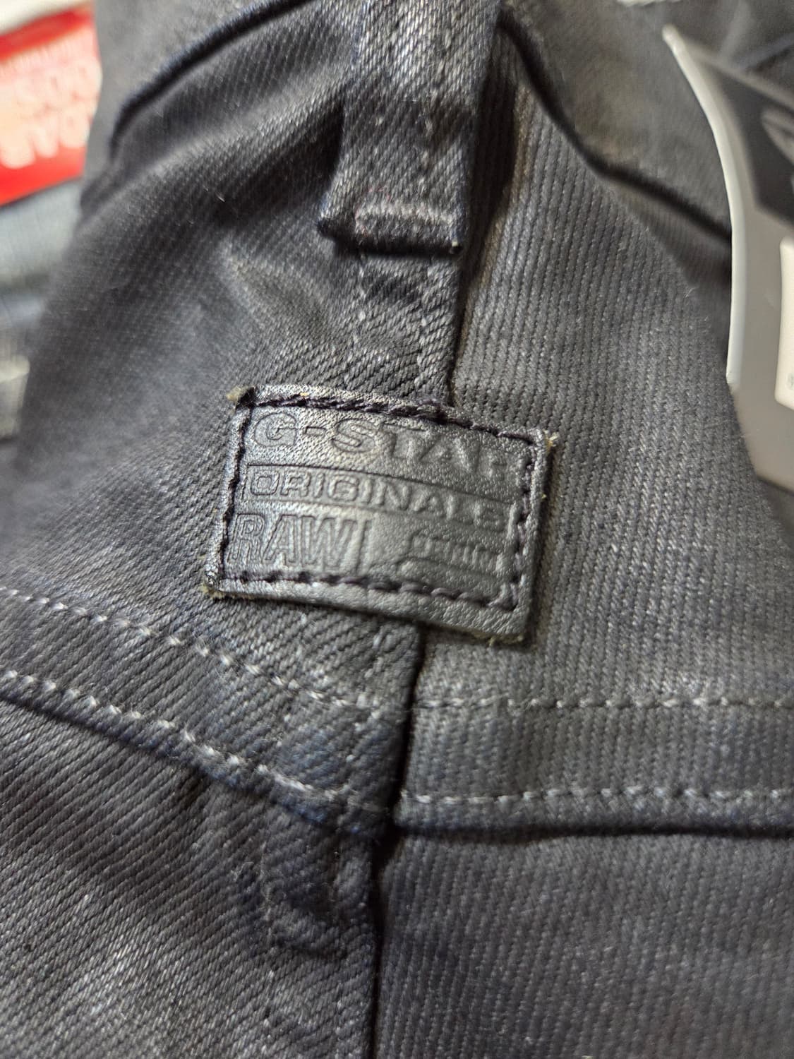 G-Star Raw 블랙 바이커 팬츠(W34/L36) 상품이미지5