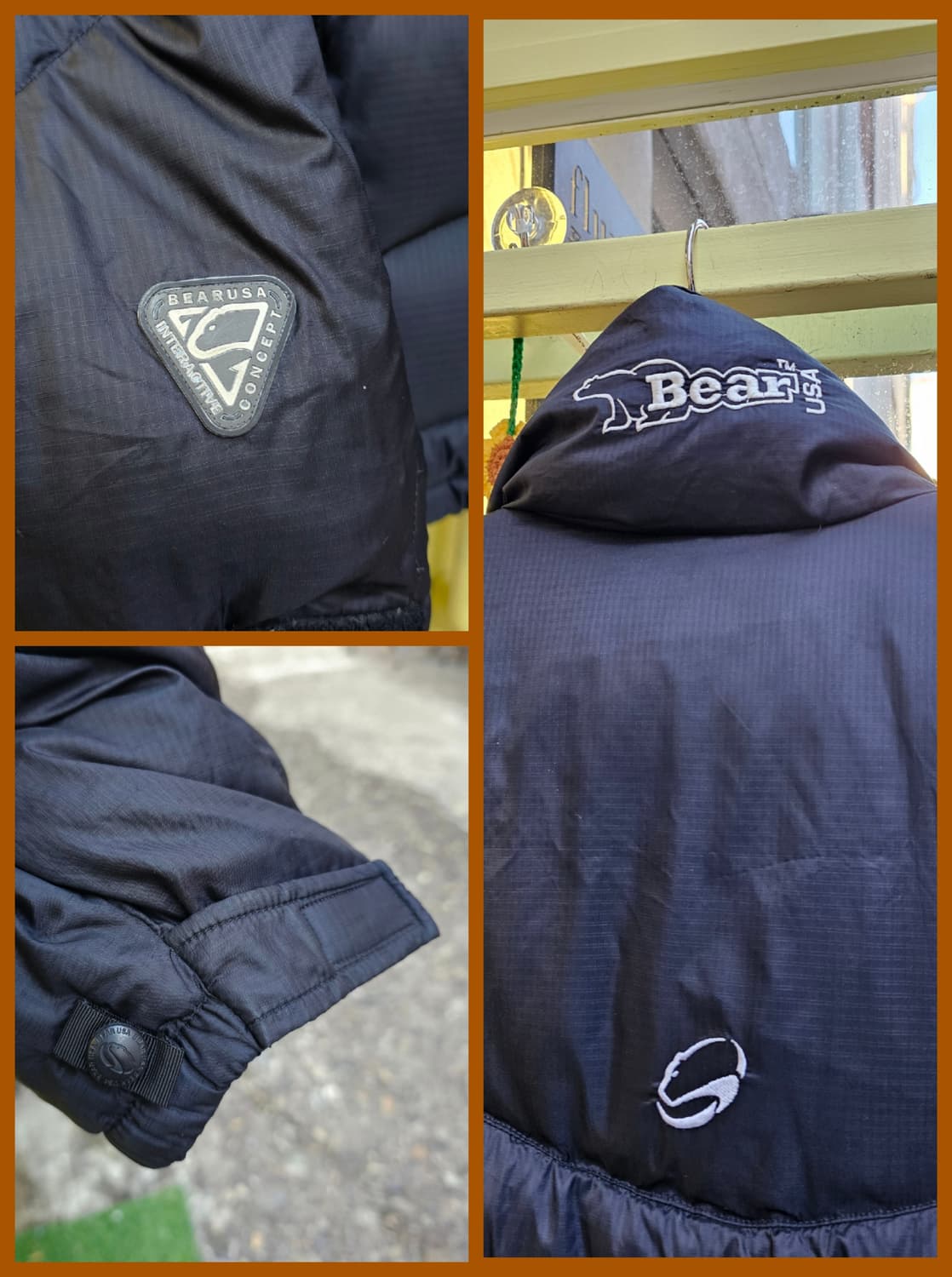 Bear USA 블랙 화이트구스다운 리버시블 패딩 상품이미지5