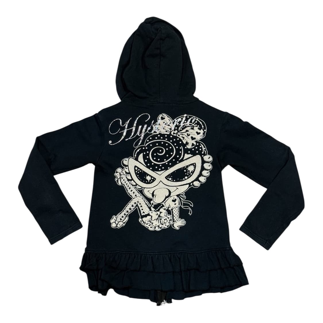 히스테릭 글래머 아카이브 프릴 사선 지퍼 후드 집업 자켓 상품이미지2