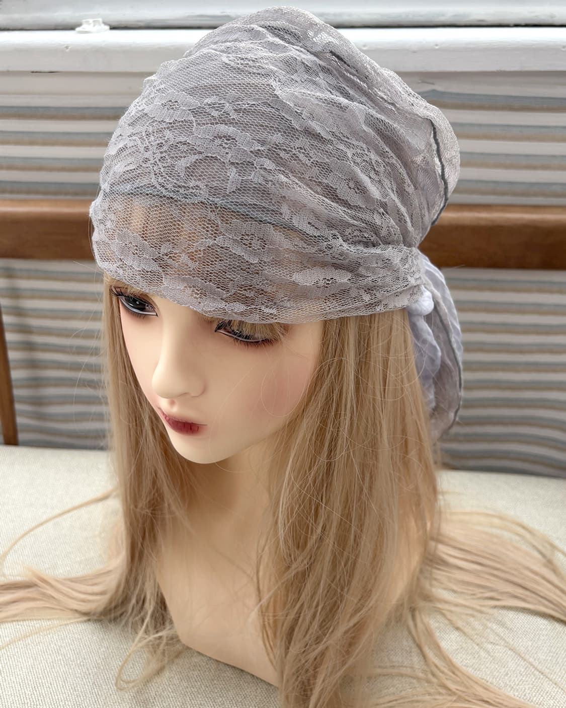 two-way lace wrinkle viscose scarf 상품이미지1