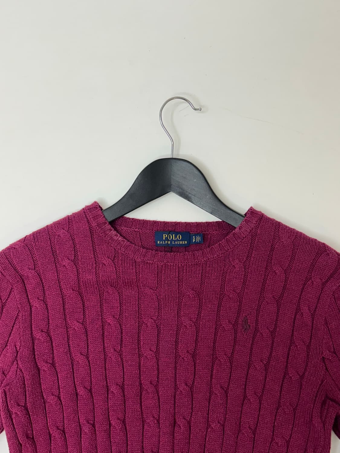 Polo 폴로 랄프로렌 퍼플 케이블 니트  상품이미지1
