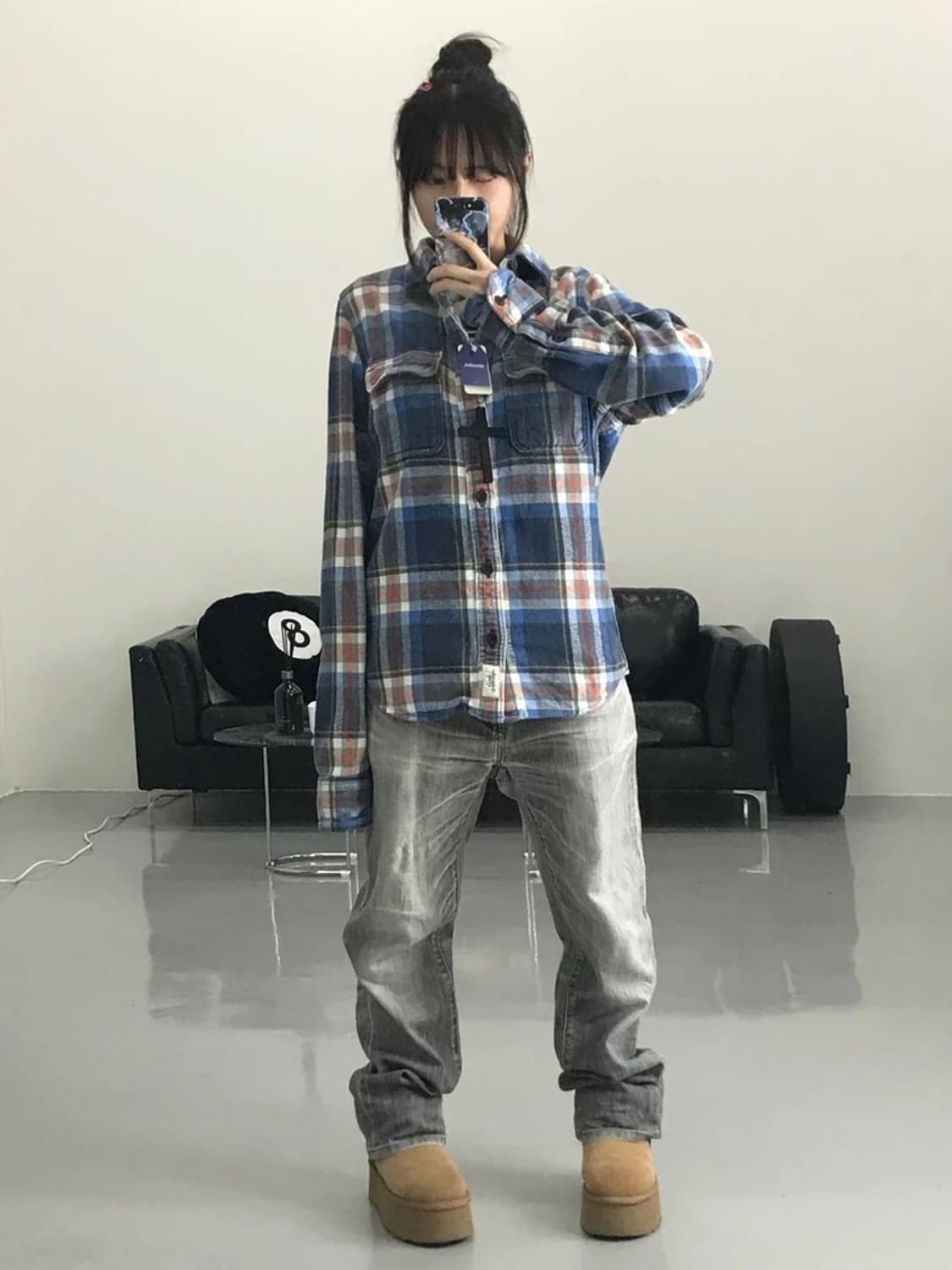 아베크롬비 체크 셔츠 상품이미지3