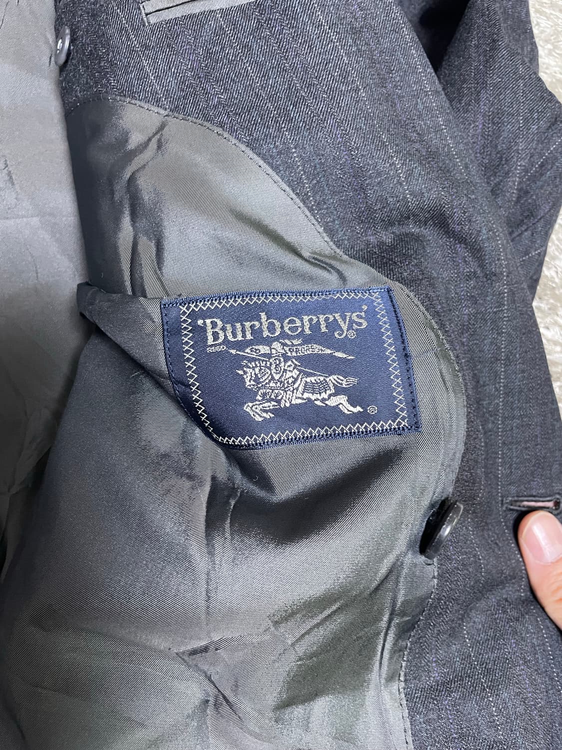 버버리 스트라이프 더블 브레스티드 사이즈 105 상품이미지5