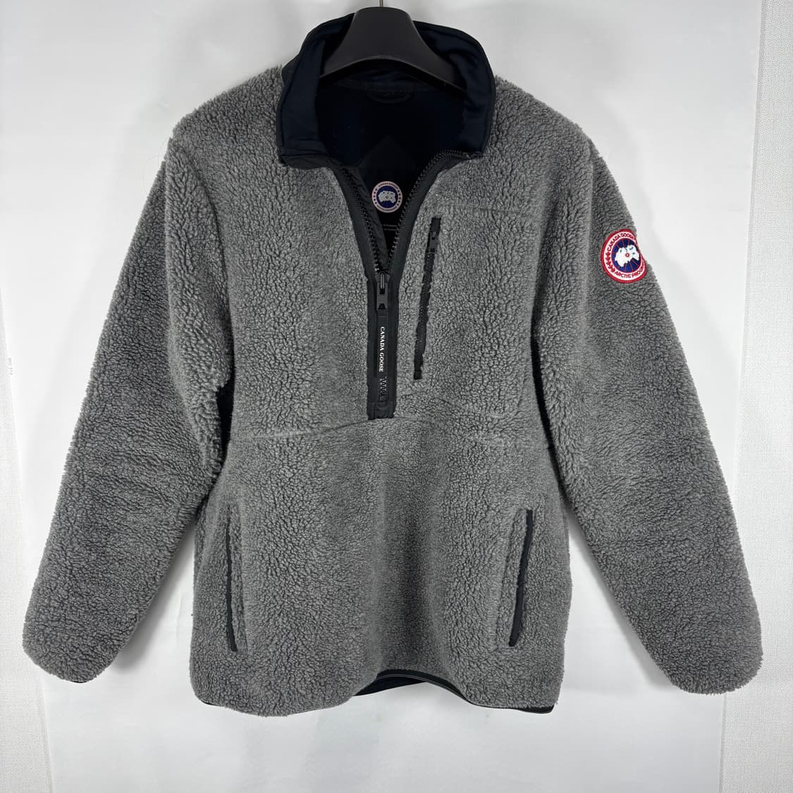 (새상품급)캐나다구스 렌프루 플리스 풀오버 반집업 후리스 그레이 상품이미지1