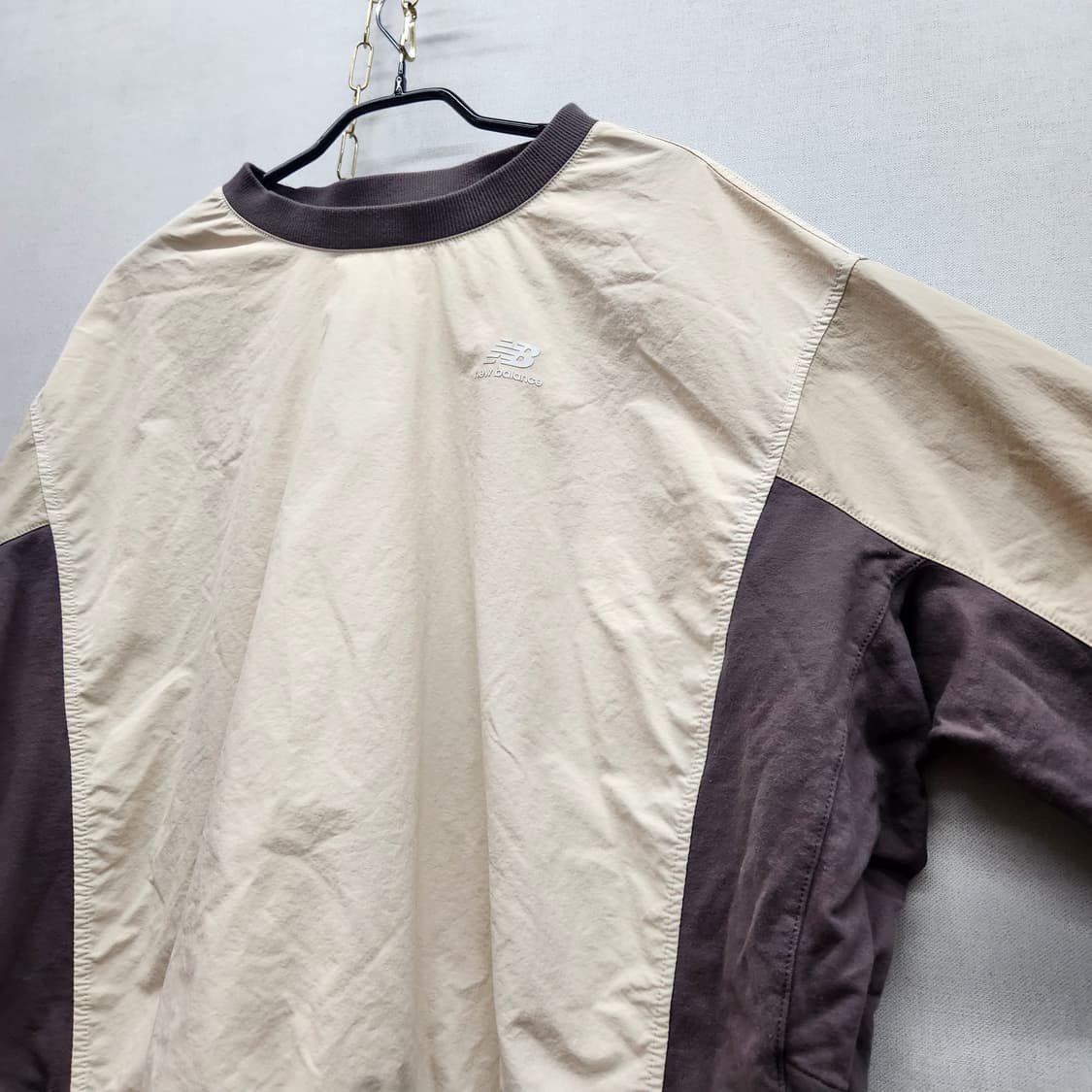 올드스쿨 뉴발란스 아노락 배색 맨투맨 90(free) 상품이미지3