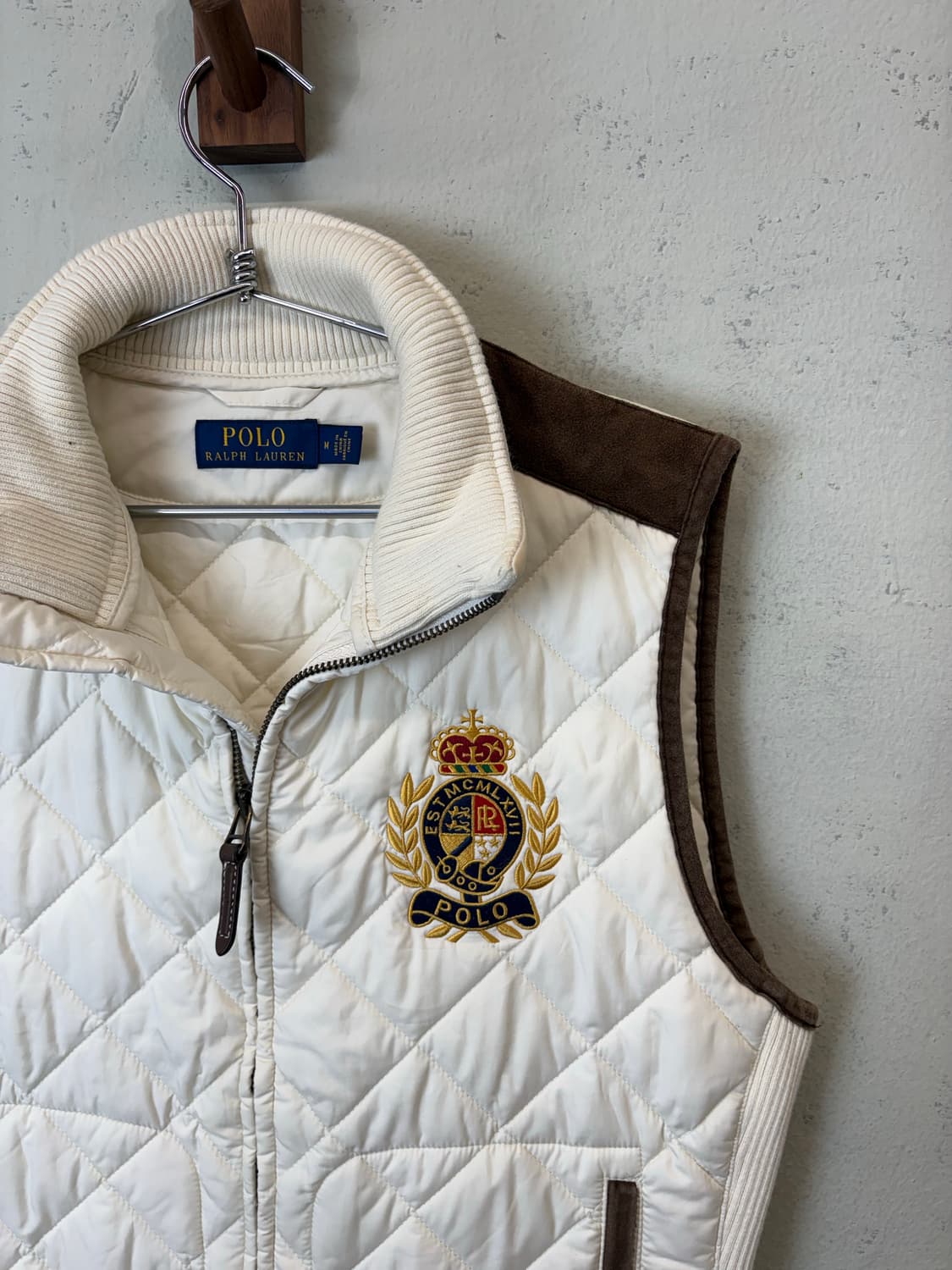 폴로랄프로렌 퀼팅 베스트 아이보리 상품이미지3