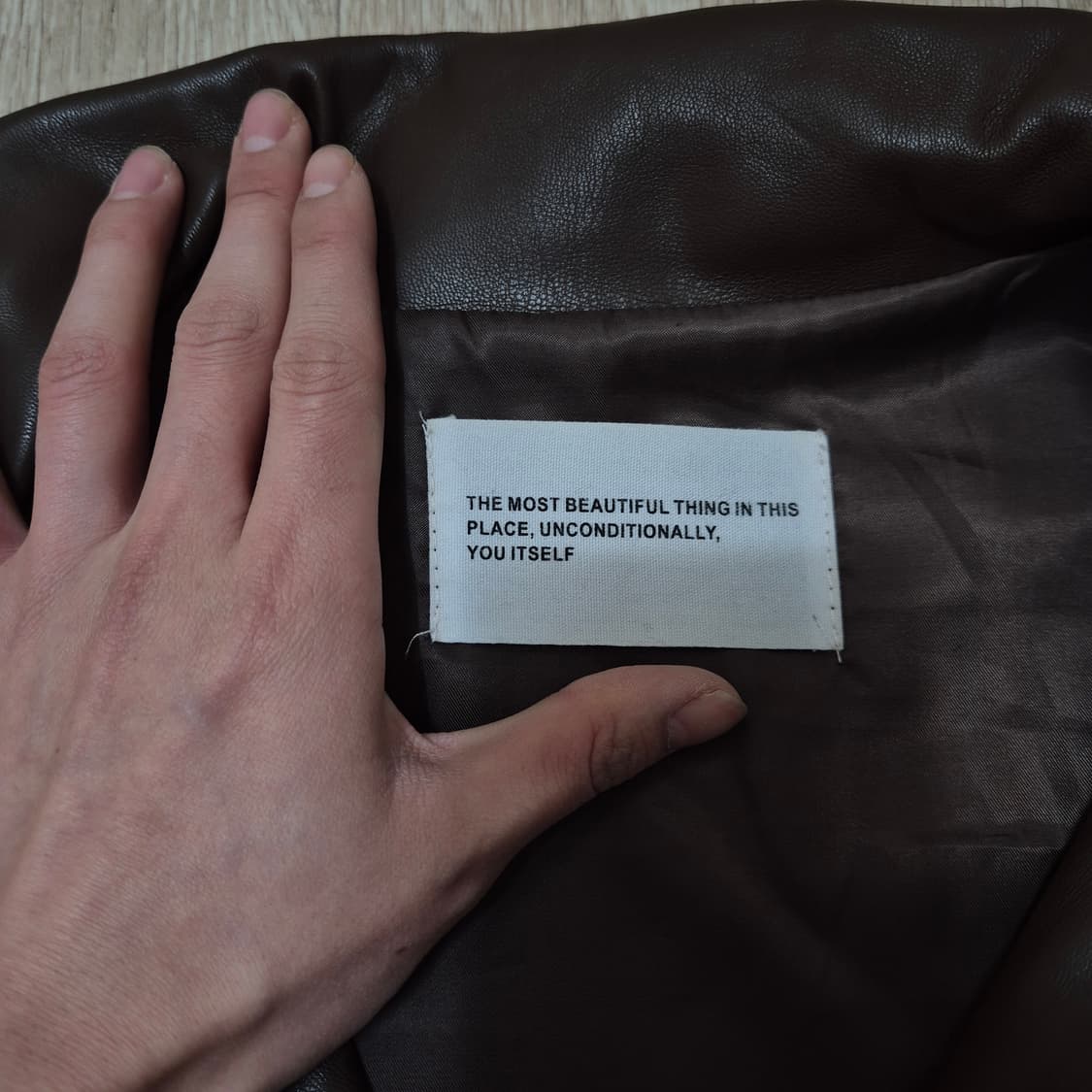 DESIGN BY KOREA 남성 카라 봄버 라이더 가죽자켓 L(100) 상품이미지4