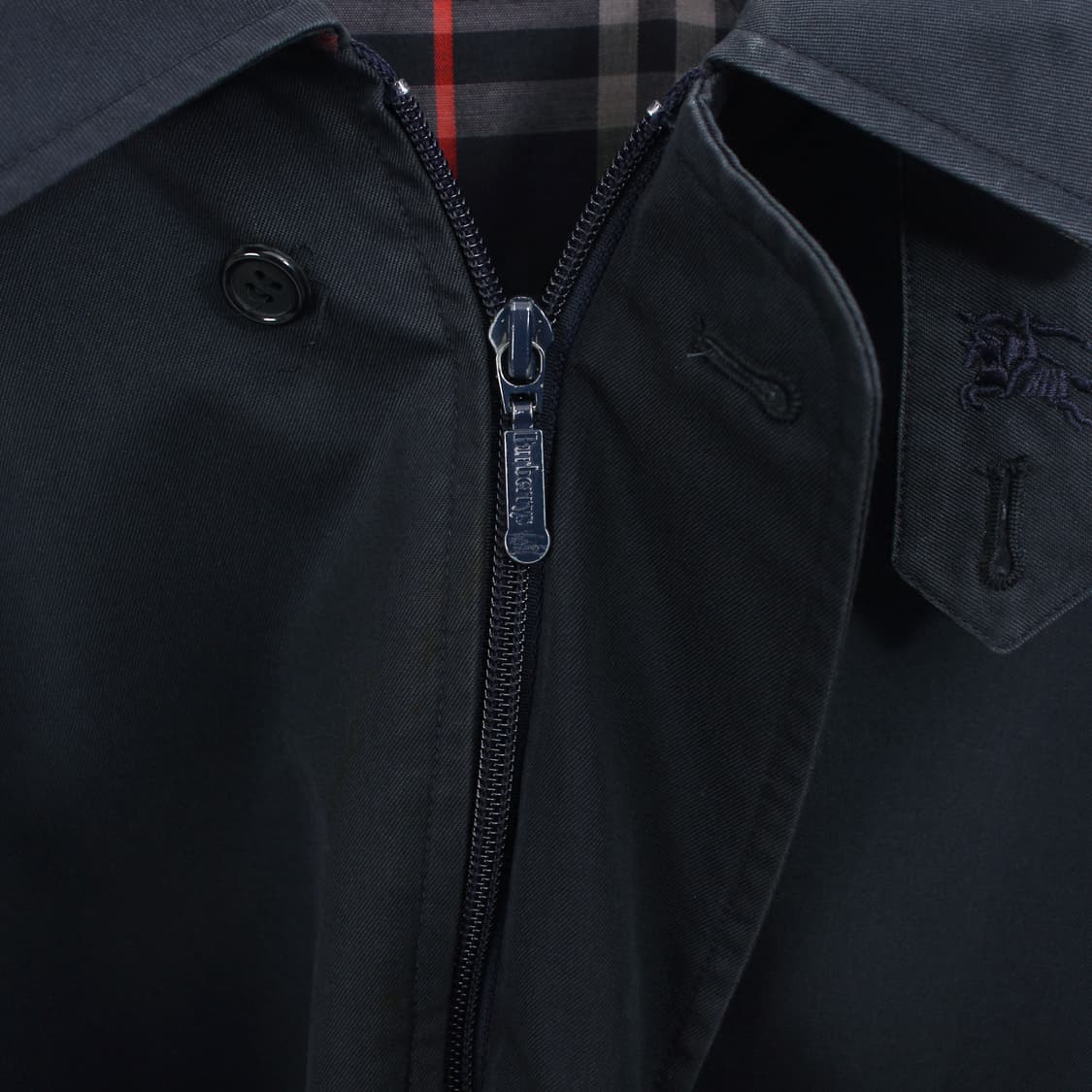 버버리 빈티지 네이비 코튼 자켓 상품이미지4