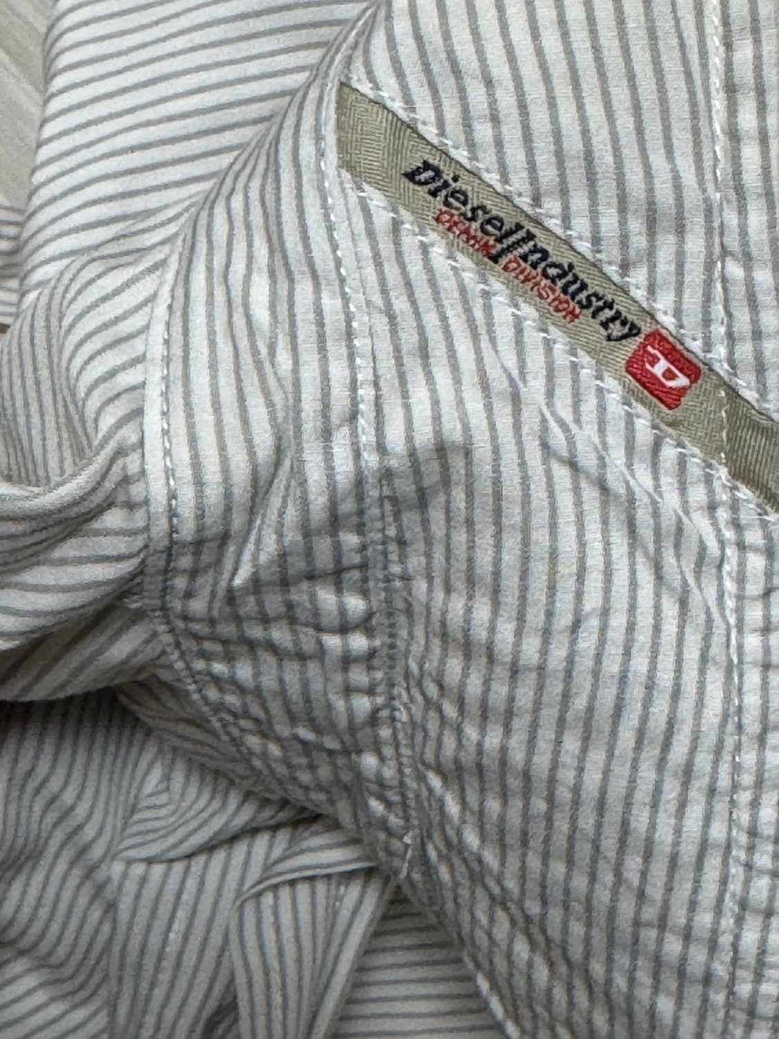 디젤 스트라이프 긴팔 셔츠 XL 상품이미지3