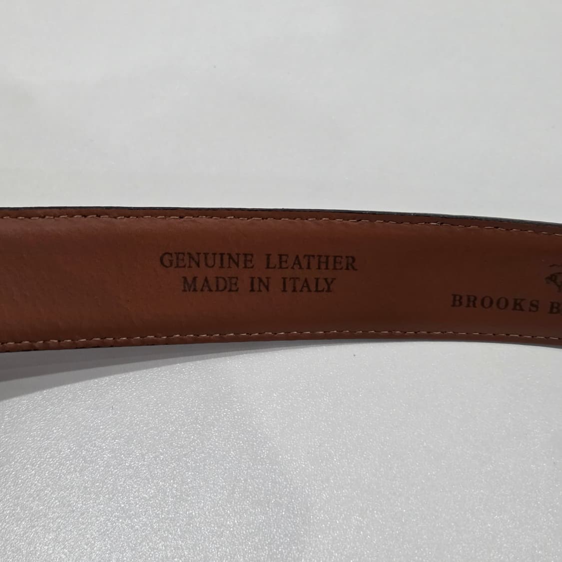 브룩스브라더스 레더 벨트 브라운 32/80  상품이미지8
