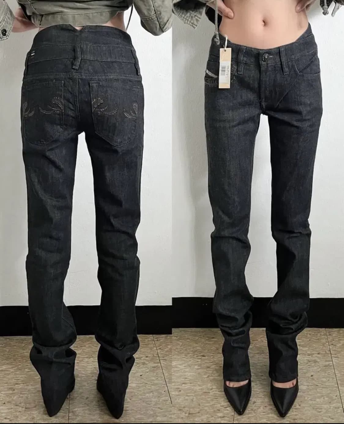 디젤 아카이브 로우라이즈 세미 부츠컷 데님 상품이미지2