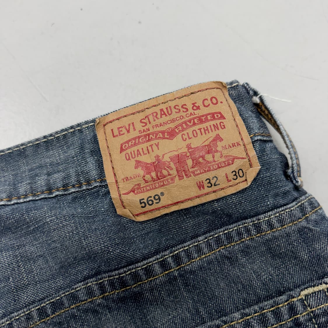 리바이스 569 새깅 워싱 와이드 스케이터 데님팬츠 상품이미지7