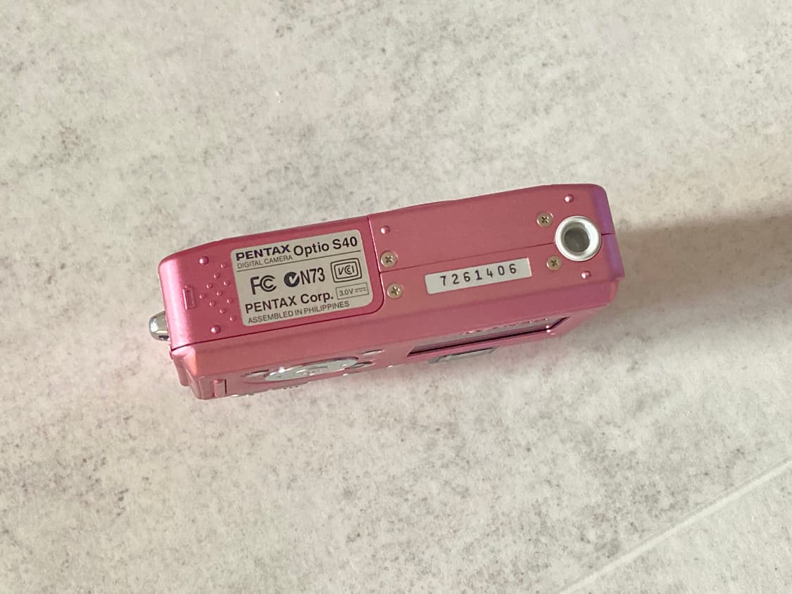 키키디카) 미품! 펜탁스 옵티오 s40 핑크 상품이미지7
