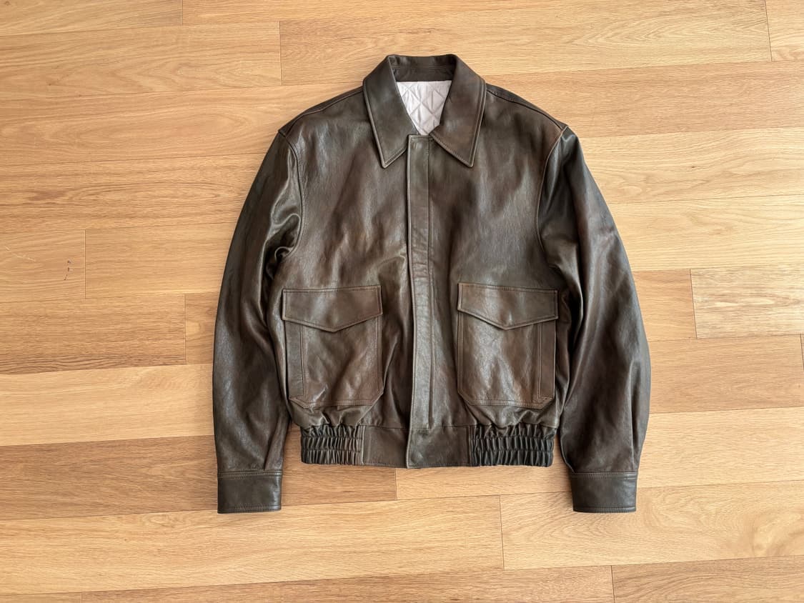 쿠어 베지터블 레더 자켓 a-2 L 상품이미지1