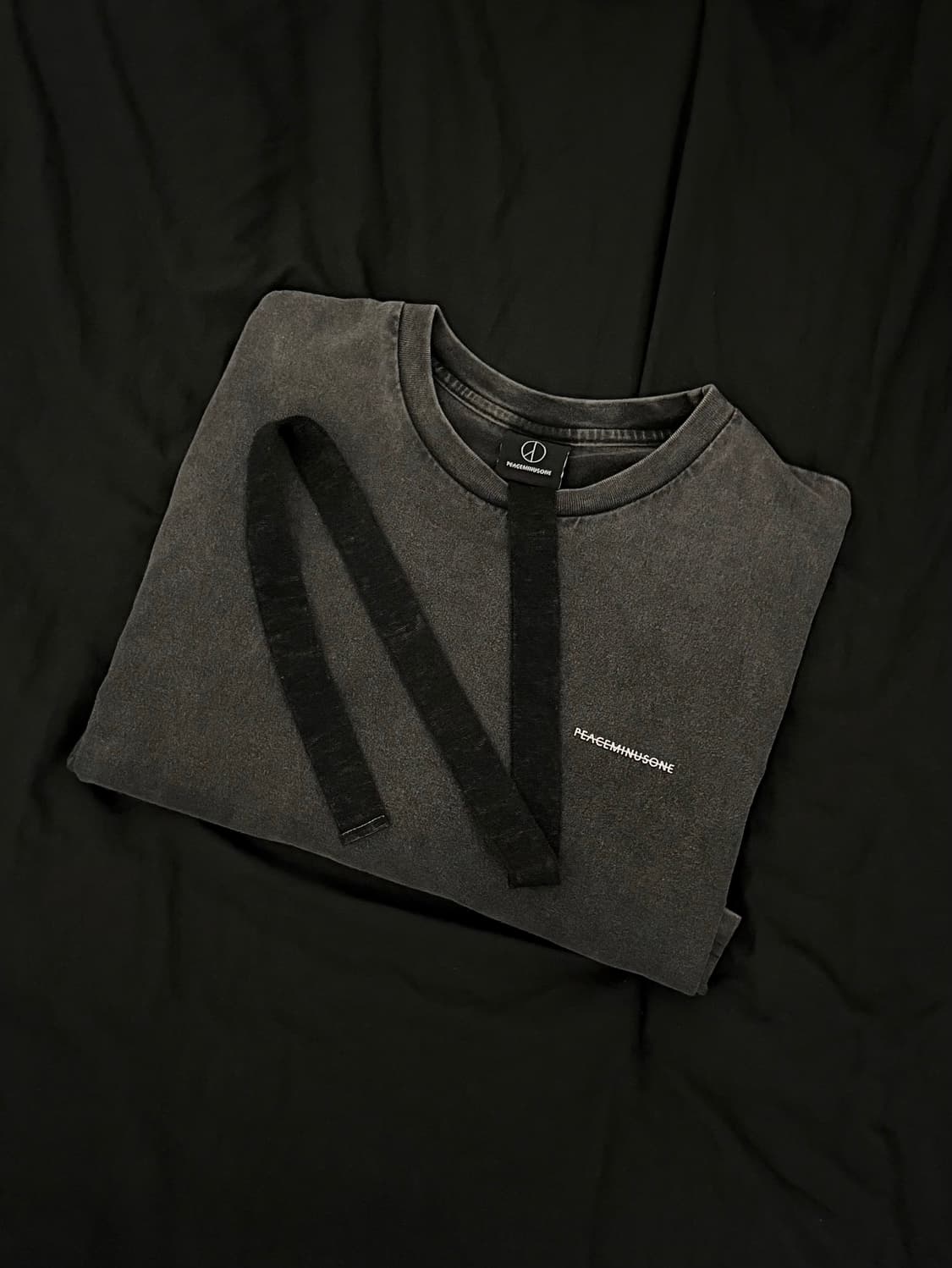 피마원 빈티지 반팔 티셔츠 차콜 상품이미지2