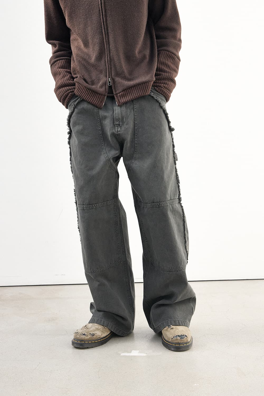 해칭룸 VTG Double knee Pants Khaki 상품이미지2