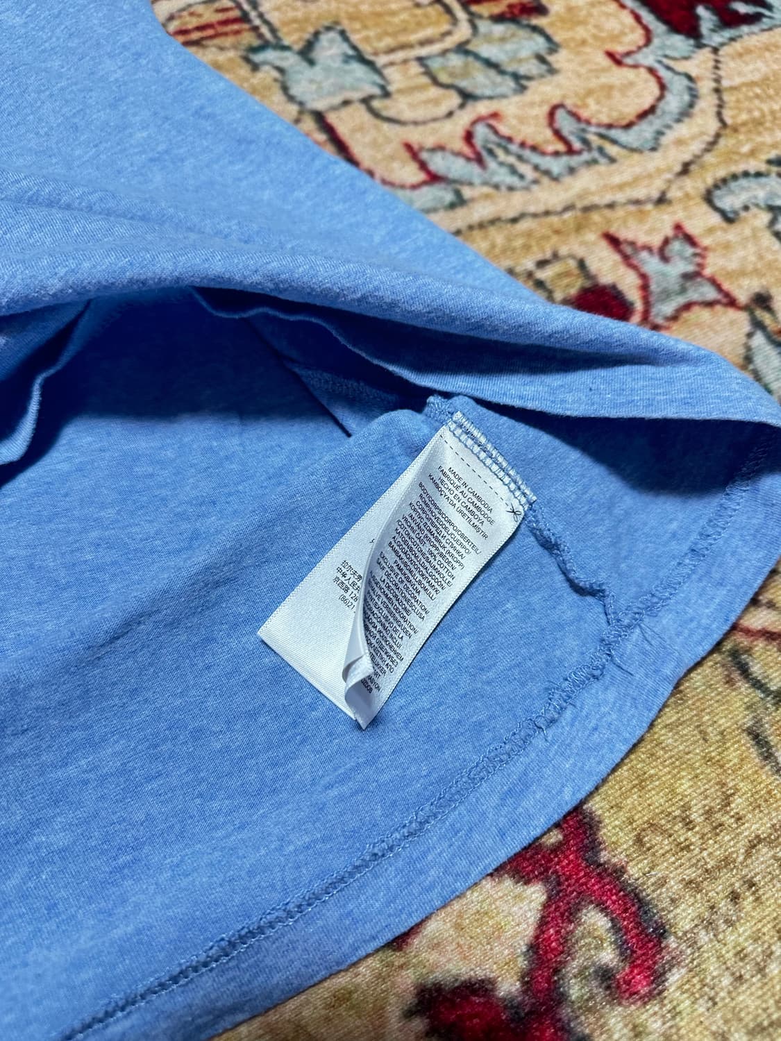 폴로 랄프로렌 로고 반팔 티셔츠 스카이블루 상품이미지3