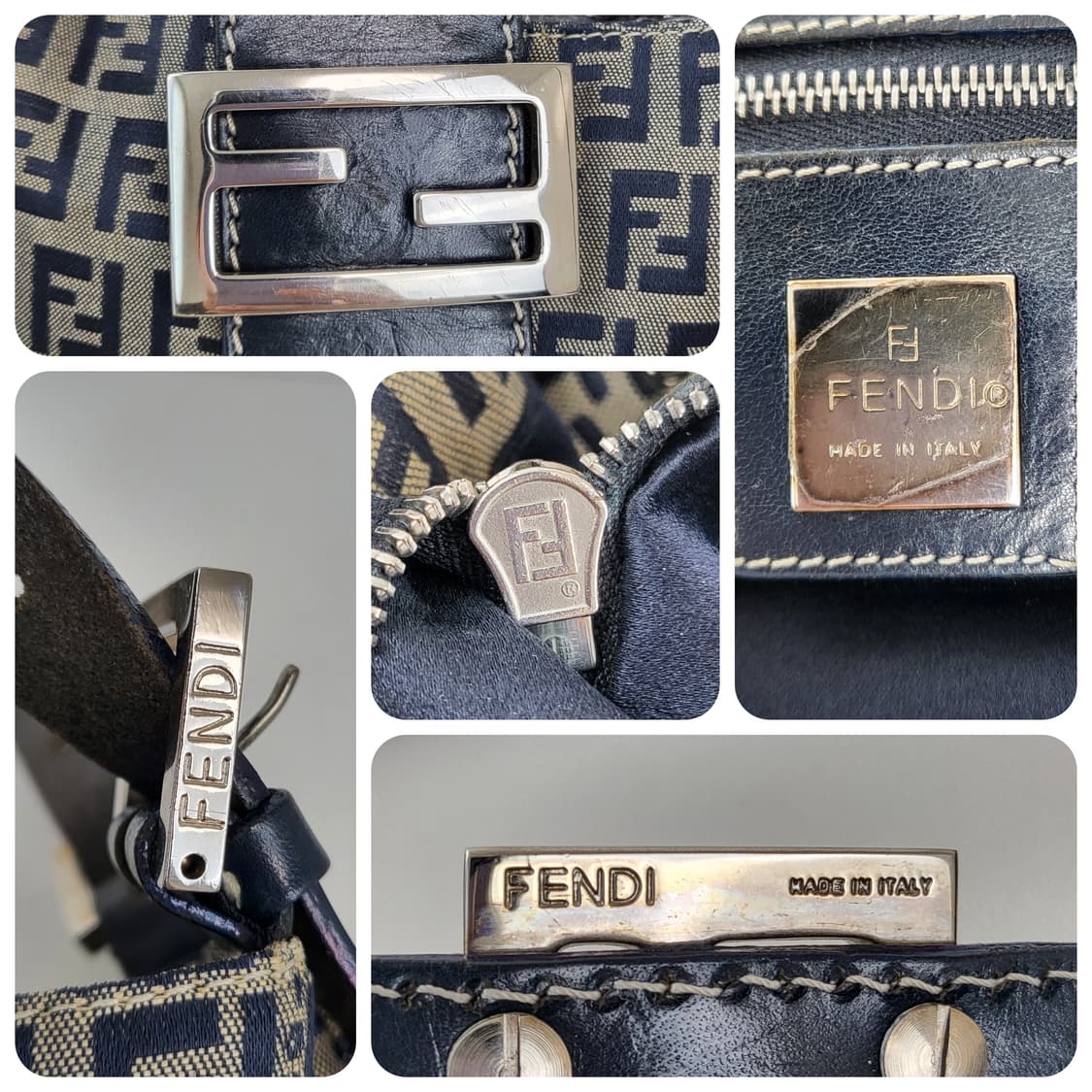 정품 펜디 빈티지 주카 바게트 숄더백 상품이미지9