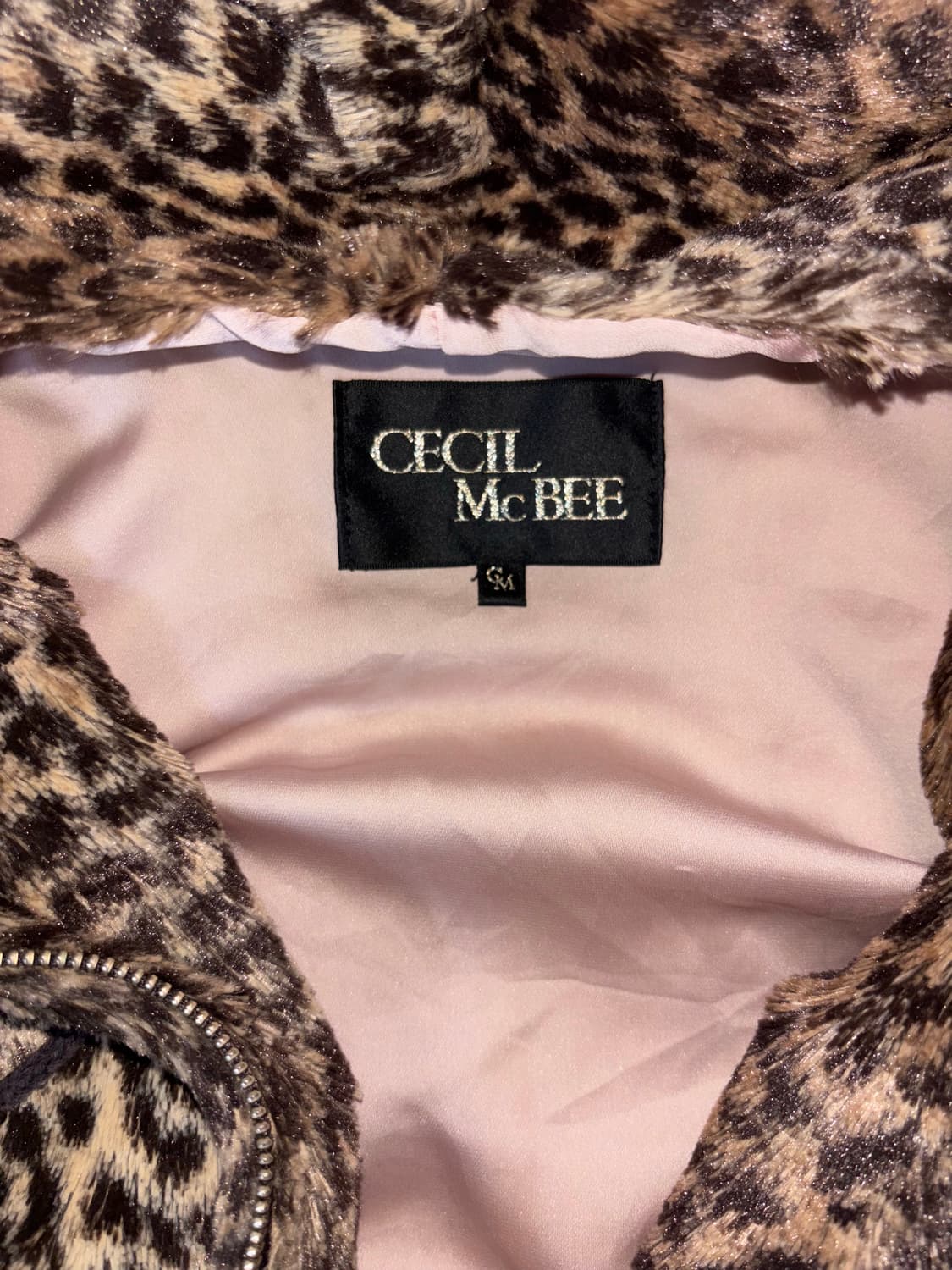 레오파드 퍼후드집업 상품이미지2